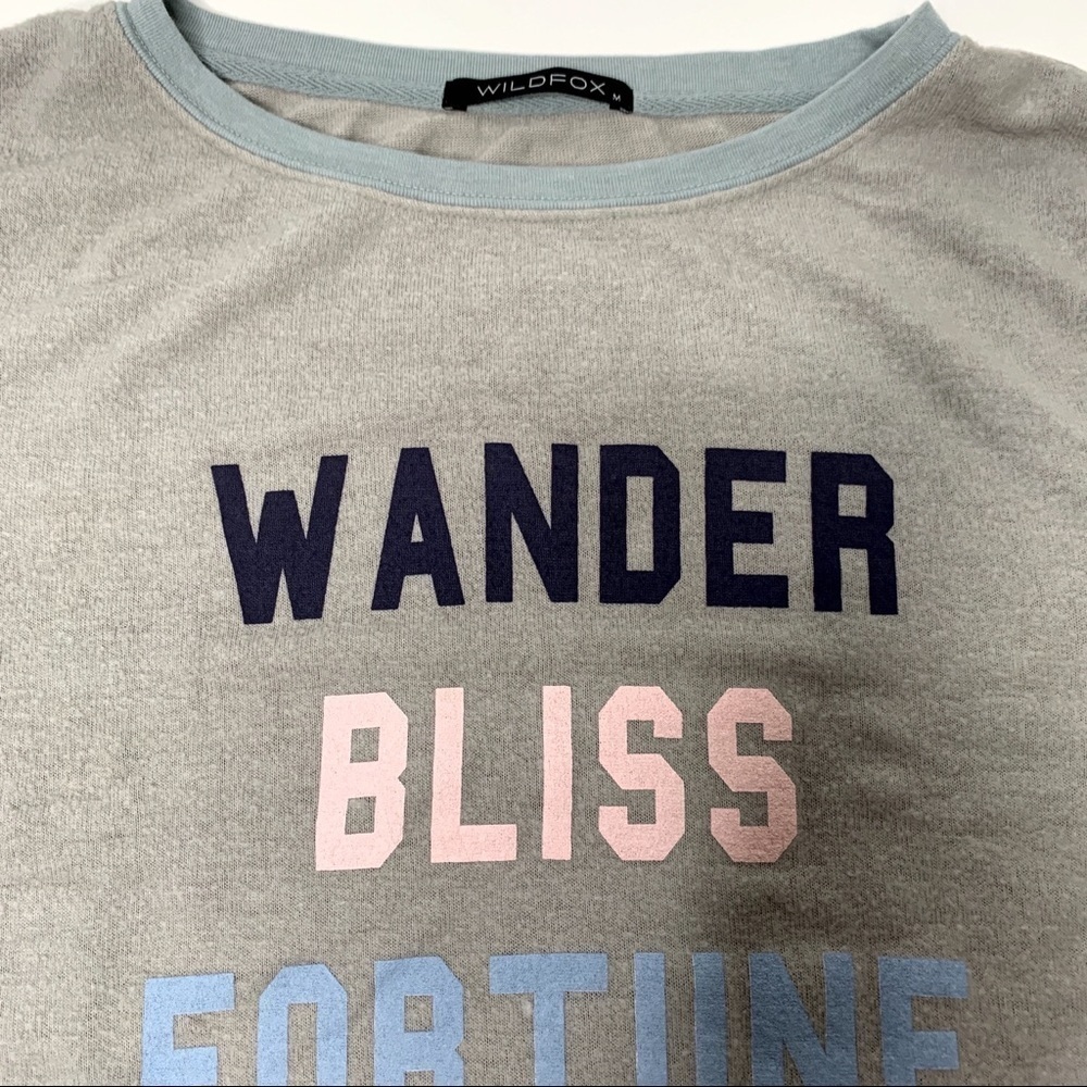 WILDFOX FORTUNE LOVE PULLOVER SWEATSHIRT - Picture 8 of 9